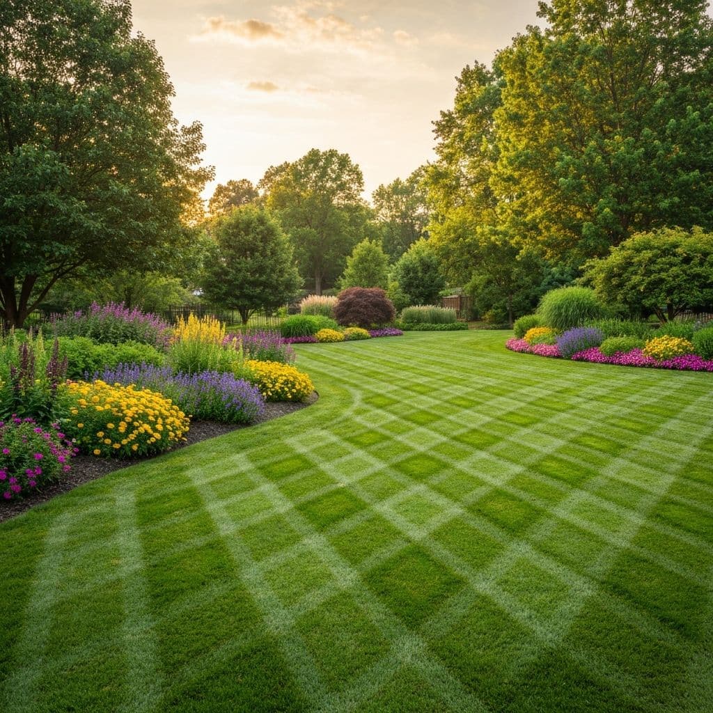 Beautiful manicured lawn in Nashville